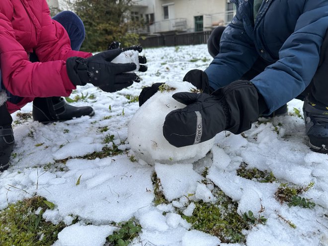 Zimsko veselje, pa čeprav je (bilo) snega samo za vzorec. FOTO: S. B.