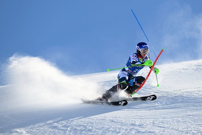 Andreja Slokar med nastopom v prvi vožnji. FOTO: Angelika Warmuth/Reuters