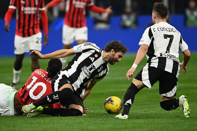 »Derby d'Italia« ni navdušil, boljk razočarani pa so bili v domačem, Milanovem taboru. FOTO: Isabella Bonotto/AFP