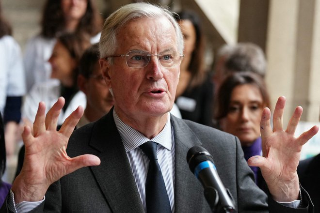 Kako dolgo bo Michel Barnier še premier. FOTO: Dimitar Dilkoff/AFP