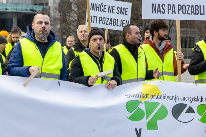 Predsednik Sindikata Premogovnika Velenje Simon Lamot: »Pretirana ambicioznost pri zelenem prehodu bo zelo draga za prebivalstvo in industrijo v Republiki Sloveniji.« FOTO: Voranc Vogel/Delo