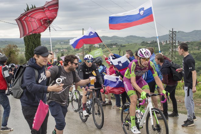 Giro d'Italia bo prihodnje leto spet gostoval v Goriških brdih. FOTO: Jure Eržen/Delo