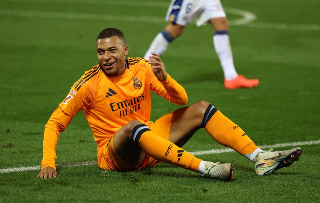 Kylian Mbappe je bil v nedeljo strelec v Leganesu. FOTO: Isabel Infantes/Reuters