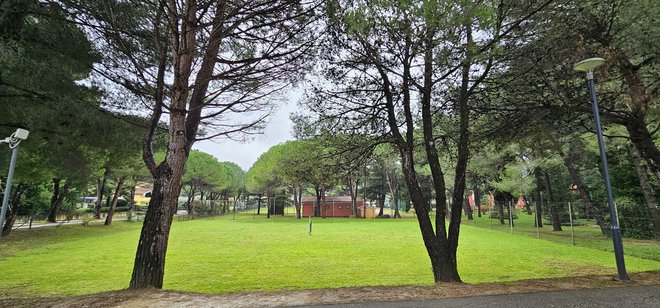 Tukaj naj bi namesto nekdanjih teniških igrišč zrasli apartmaji. FOTO: Boris Šuligoj