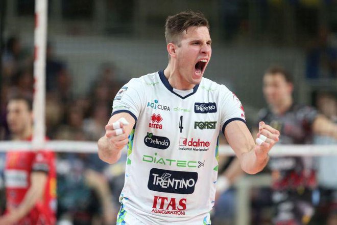 Jan Kozamernik v dresu Trentina. FOTO: Trentinovolley