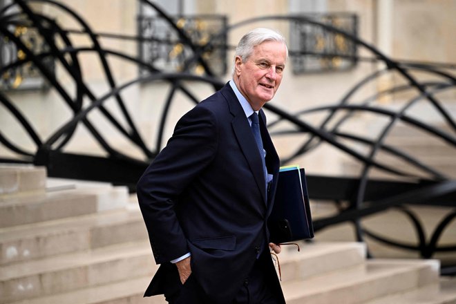 Francoski premier Michel Barnier. FOTO: Julien De Rosa/AFP