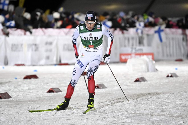 Jarl Magnus Riiber je spet slavil pred konkurenco. FOTO: Markku Ulander/AFP