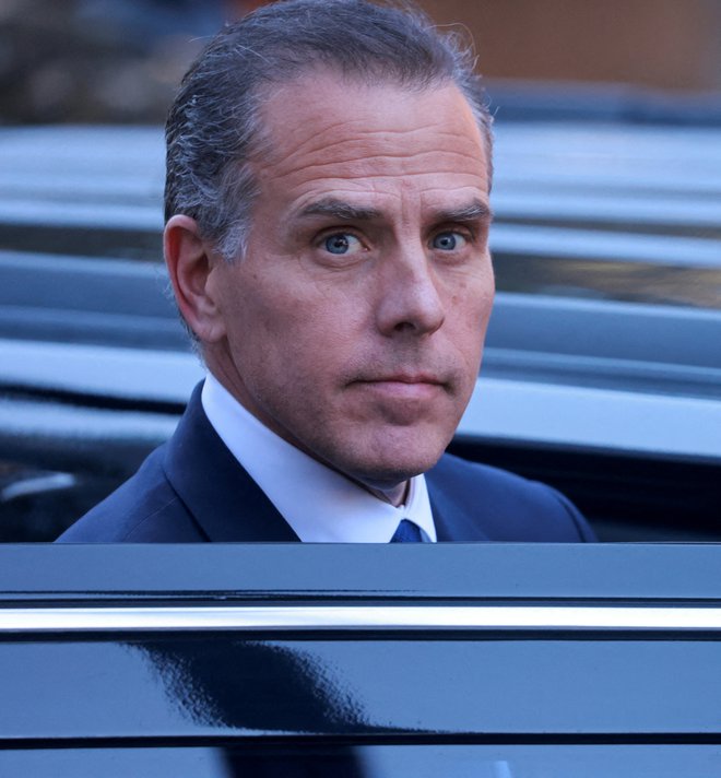 Hunter Biden septembra na sodišču v Los Angelesu. FOTO: David Swanson/Reuters