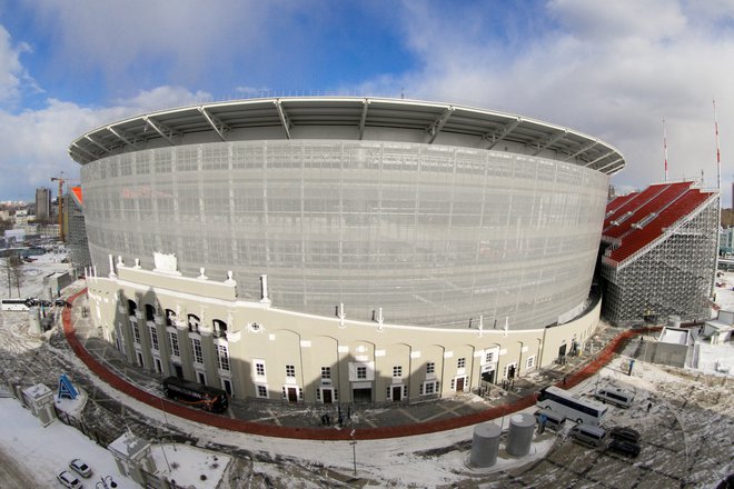 Ta štadion v Jekaterinburgu še ne bo gostil svetovnih iger prijateljstva. FOTO: Aleksej Kolčin/Reuters