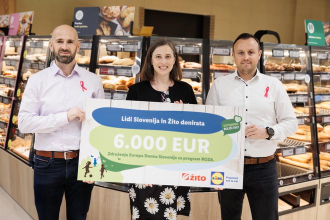 Lidl Slovenija podpira tudi program ROZA, ki ga izvaja Slovensko združenje za boj proti raku dojk Europa Donna in je namenjen psihosocialni podpori bolnicam in njihovim družinam. FOTO: MP produkcija