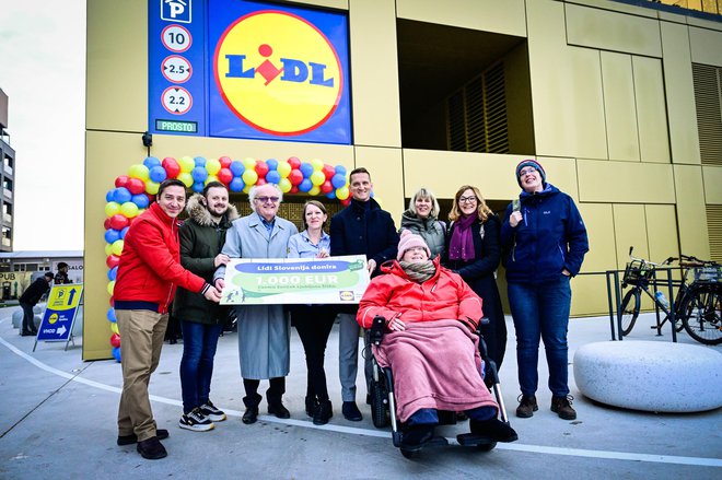 Center Sonček Ljubljana Šiška je ob odprtju trgovine Lidl Spektra prejel podporo za izvajanje svojih aktivnosti. FOTO: MP produkcija