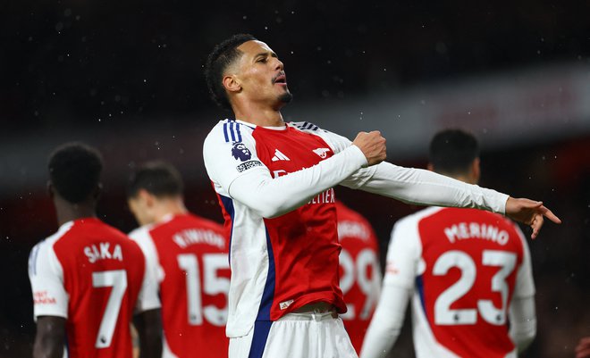 William Saliba je zapečatil usodo Manchester Uniteda. FOTO: Matthew Childs/Reuters