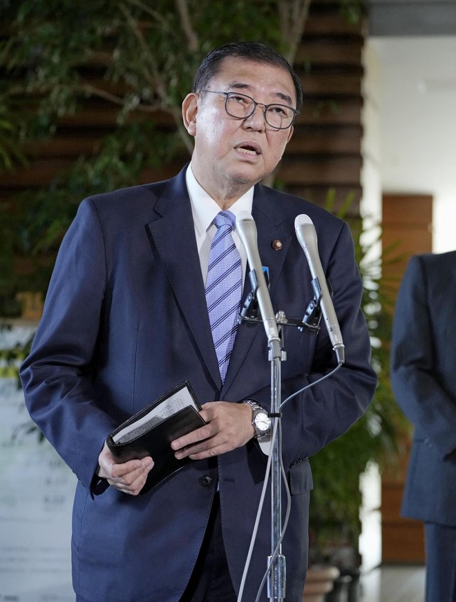 Japonski predsednik vlade Šigeru Išiba FOTO: Kyodo/Reuters