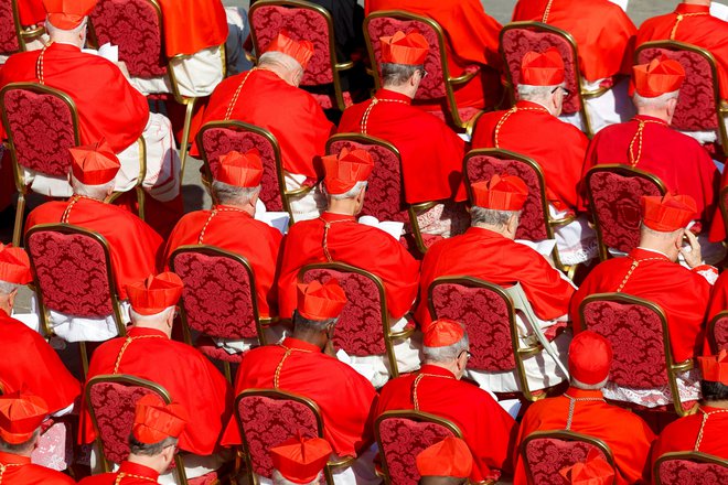 Katoliška cerkev bo ta konec tedna dobila novih enaindvajset kardinalov, med njimi doslej najstarejšega in najmlajšega.

FOTO: Remo Casilli/Reuters