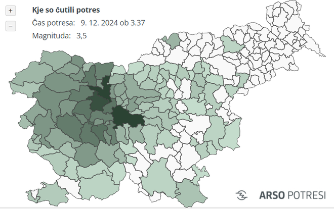 Do 6. ure zjutraj so na Arsu prejeli 7653 odzivov prebivalcev. FOTO: Arso