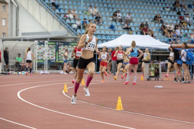 Živa Remic v atletiki podira vse mogoče rekorde. FOTO: osebni arhiv/Časoris