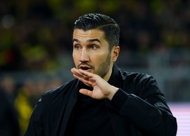 Nuri Sahin, trener Borussie Dortmund, bo skušal s svojimi varovanci nocoj streti Barcelono. FOTO: Thilo Schmuelgen/Reuters