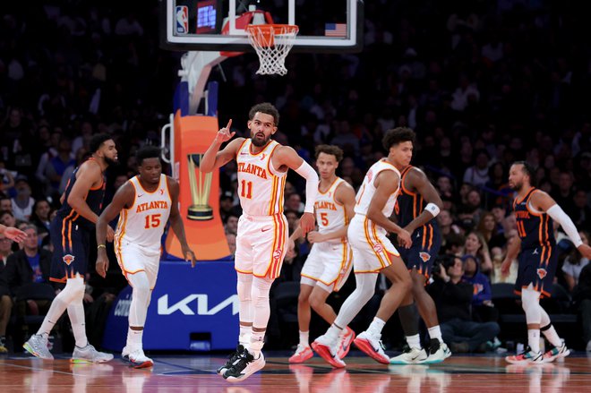 Trae Young je Atlanto popeljal do zmage. FOTO: Brad Penner/Usa Today Sports Via Reuters Con