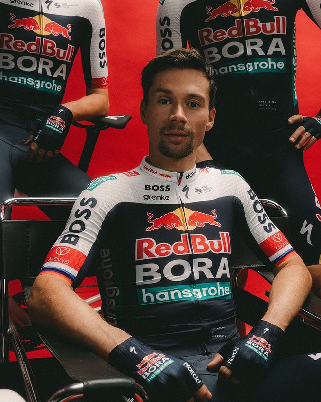 Primož Roglič bo od januarja nosil nove barve ekipe Red Bull Bora Hansgrohe. FOTO: Red Bull Bora Hansgrohe