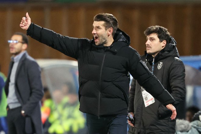 Luka Elsner je z Reimsom osvojil pomembno točko proti Monacu. FOTO: Frederick Florin/AFP