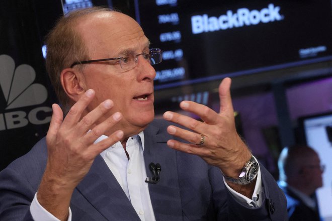 Ameriška investicijska družba BlackRock je največji vlagatelj v obveznice na svetu. Na fotografiji je predsednik uprave Larry Fink.

FOTO: Brendan Mcdermid/Reuters