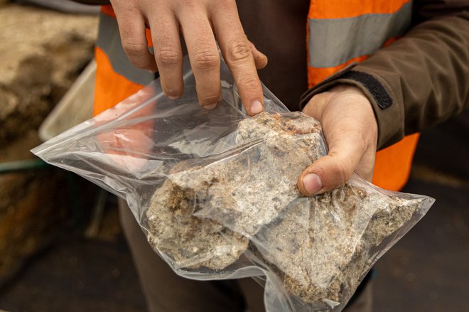 Arheološke ostaline bodo razstavljene in situ v NUK II. FOTO: Voranc Vogel/Delo