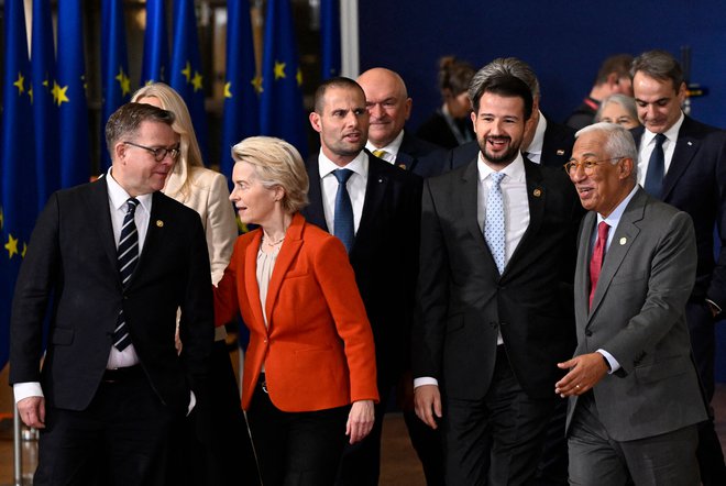 Mesto Zahodnega Balkana je v srcu našega evropskega projekta, je zatrdil predsednik evropskega sveta António Costa (na fotografiji desno). FOTO: John Thys/AFP