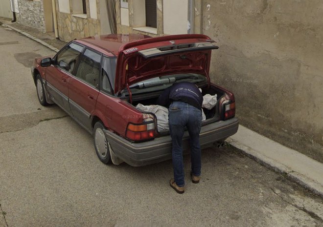 Fotografija, ki je španski policiji pomagala pri primeru. FOTO: Zajem zaslona iz aplikacije Google Maps