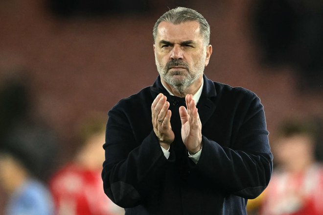 Ange Postecoglou je vodenje Tottenhama prevzel julija lani. FOTO: Justin Tallis/AFP