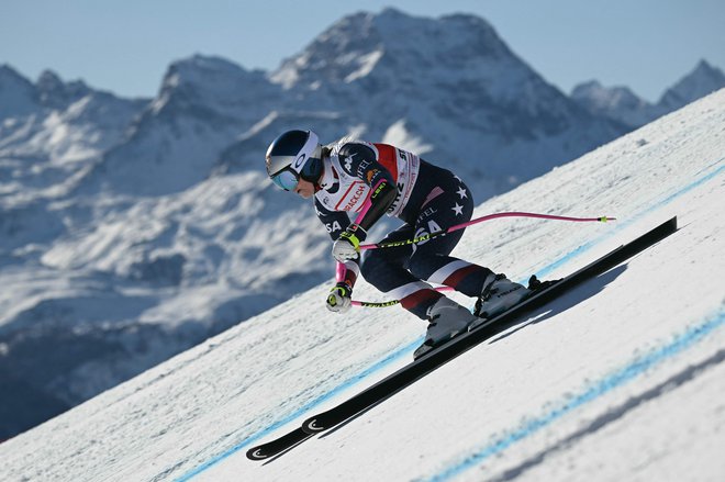 Lindsey Vonn je končala v petnajsterici. FOTO: Fabrice Coffrini/AFP