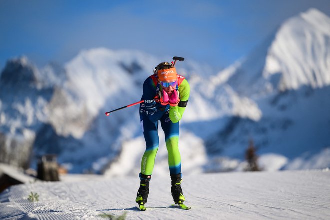 Anamarija Lampič si je v zasledovanju priborila 13. mesto. FOTO: Olivier Chassignole/AFP