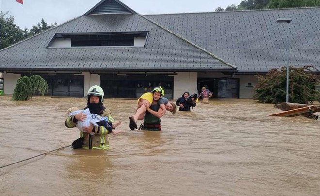 Katastrofalne poplave so povsem uničile mengeški vrtec Gobica. FOTO: PGD Mengeš