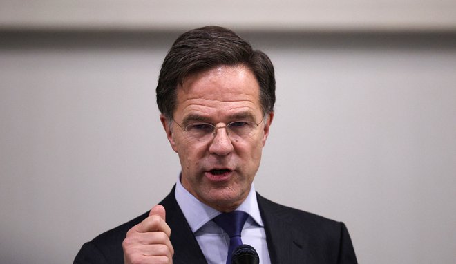 Generalni sekretar Nata Mark Rutte je kot odgovor na te incidente napovedal okrepljeno prisotnost zavezništva na območju Baltskega morja. FOTO: Spasiyana Sergieva/Reuters