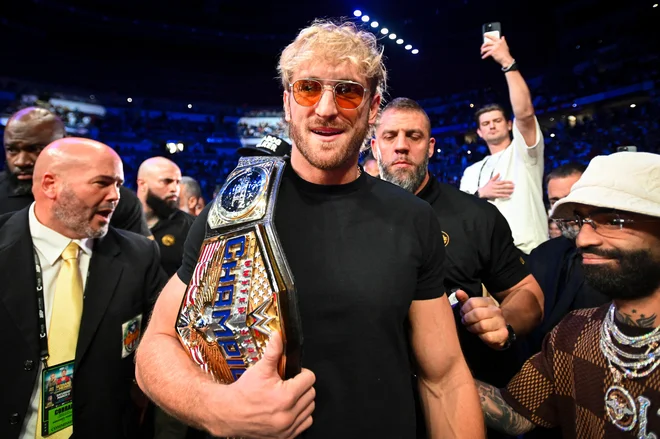 Logan Paul se je že boril z velikimi imeni. FOTO: Miguel Rodriguez/Reuters