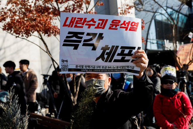 Protestniki so zasedli južnokorejske ulice. FOTO: Kim Soo-hyeon/Reuters