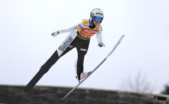 Nika Prevc je slavila zmago v Garmisch-Partenkirchnu. FOTO: Dejan Javornik