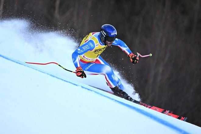 Cyprien Sarrazin je najboljši izid v tej sezoni dosegel na superveleslalomu v Beaver Creeku. FOTO: Fabrice Coffrini/AFP