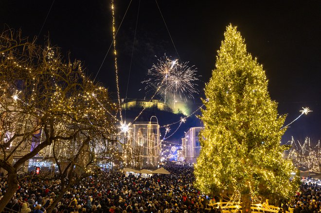 Novoletno rajanje v Ljubljani. FOTO: Voranc Vogel/Delo