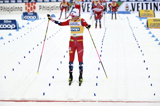 Johannes Høsflot Klæbo je bil najboljši tudi letos. FOTO: Heikki Lehtikuva/Reuters