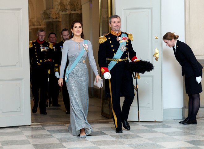 Danski kralj Frederik, na fotografiji s kraljico Mary, poudarja državno celovitost.  FOTO: Keld Navntoft via Reuters