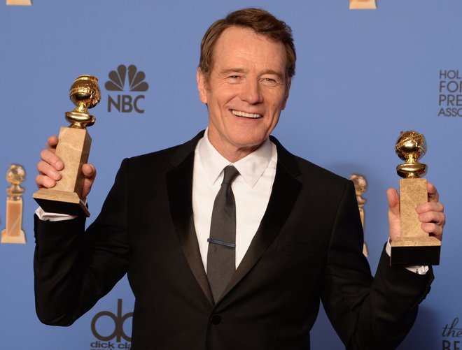 Bryan Cranston je za vlogo Walterja Whita prejel kar štiri emmije in en zlati globus. FOTO: Robyn Beck/AFP