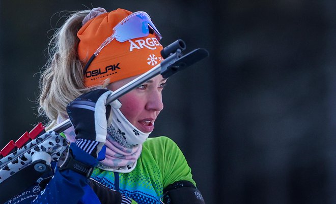 Anamarija Lampič predvsem na strelišču ohranja še veliko rezerve. Foto Matej Druznik