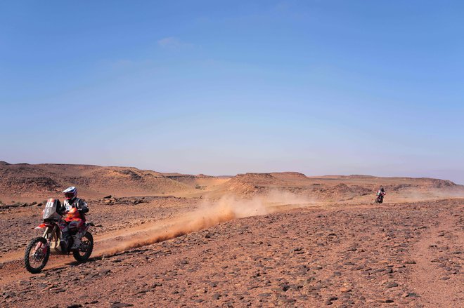 Toni Mulec je dobro na poti po Savdski Arabiji. FOTO: Valery Hache/AFP