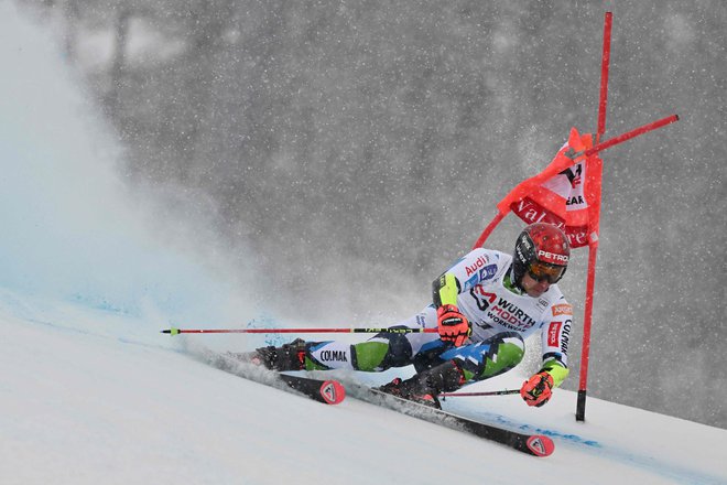 Žan Kranjec bo ponovno napadal mesta na stopničkah. FOTO: Jeff Pachoud/AFP