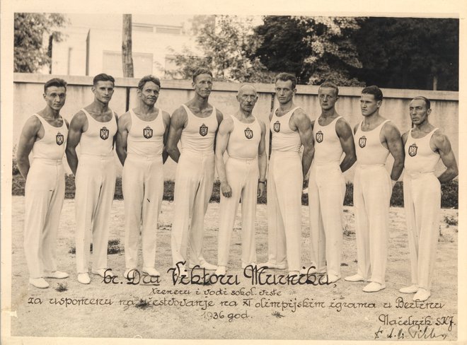 Jugoslovanska telovadna vrsta na olimpijskih igrah v Berlinu leta 1936 FOTO: Tomaž Lauko