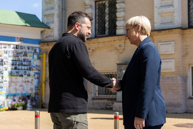 Slovenski mirovniki pošiljajo predsednico republike tudi na obisk v Moskvo. FOTO: Ukrainian Presidential Press Service 