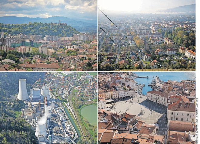 Najvišji zneski nadomestil za uporabo stavbnih zemljišč se od pravnih oseb stekajo na račune mestnih in obalnih občin ter občin z močnimi energetskimi lokacijami. FOTO: Blaž Samec, Jože Suhadolnik, Leon Vidic