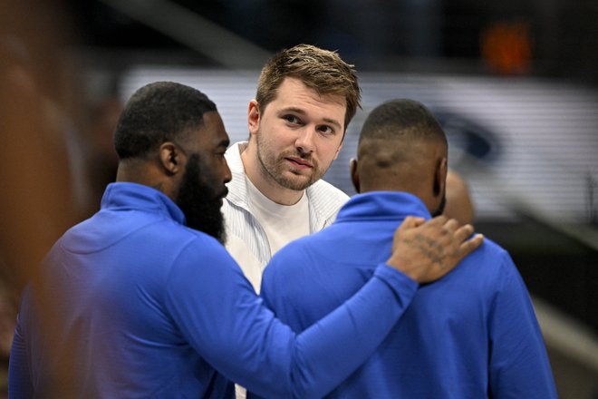 Datum povratka Dončića na parket še ni znan. FOTO: Jerome Miron/Usa Today Sports Via Reuters Con