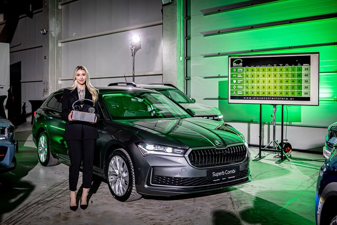 Škoda superb je zmagala s precejšnjo prednostjo. To je četrta zmaga za to znamko. FOTO: Uroš Modlic