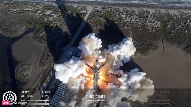 Starship FOTO: SPACEX/AFP